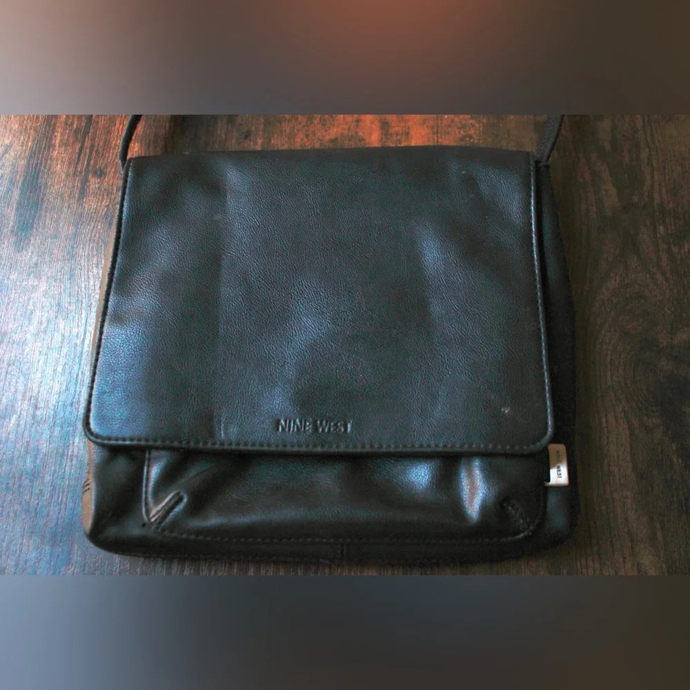 Nine West Black Shoulder Bag Purse Small